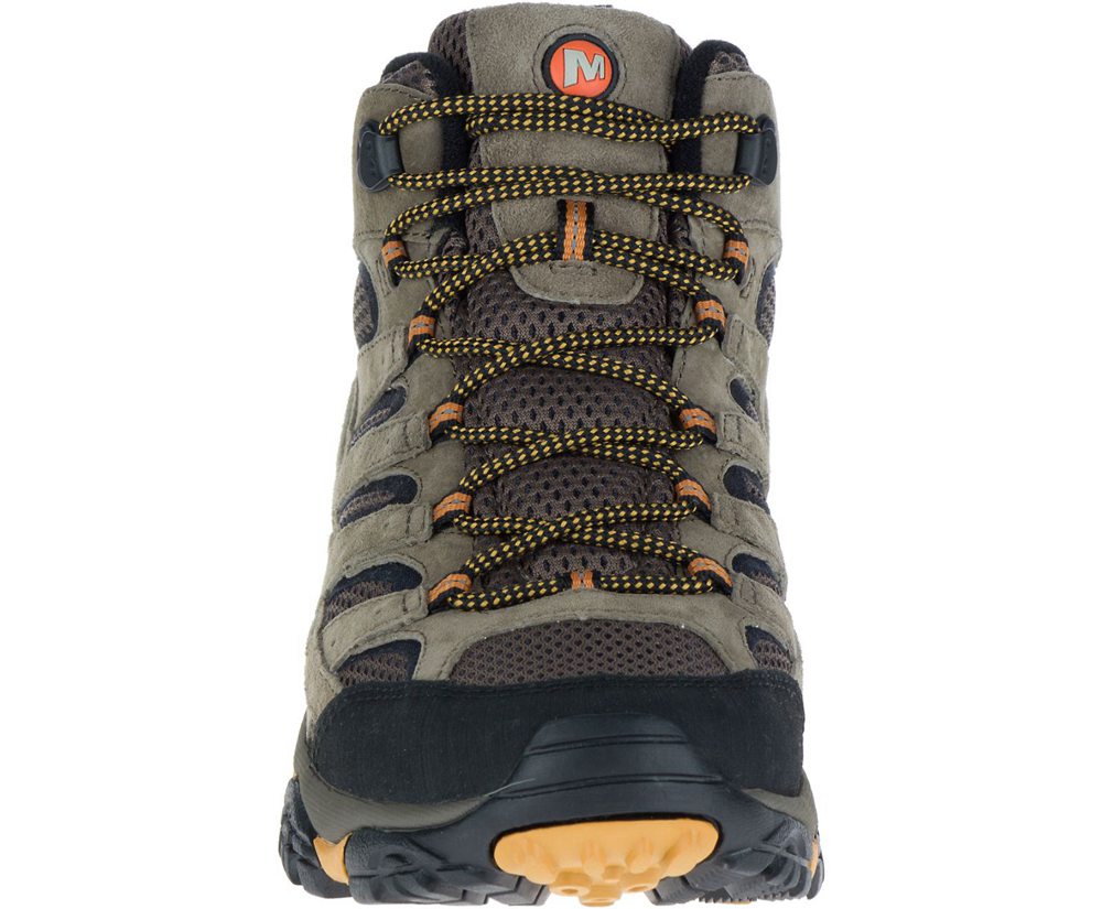 Merrell Hiking Boots Olive - Moab 2 Mid Ventilator Wide Width - Mens 91MGWFIRD